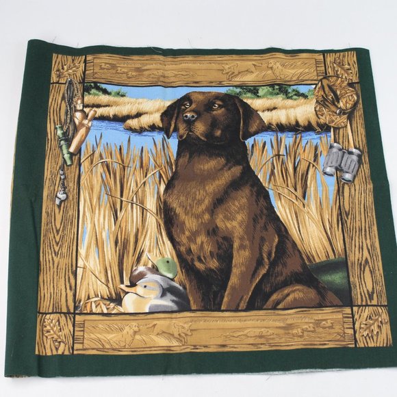 A Dogs Life Pillow Panel by Springs Industries Labradors Hunting Dogs #112 - Picture 2 of 4